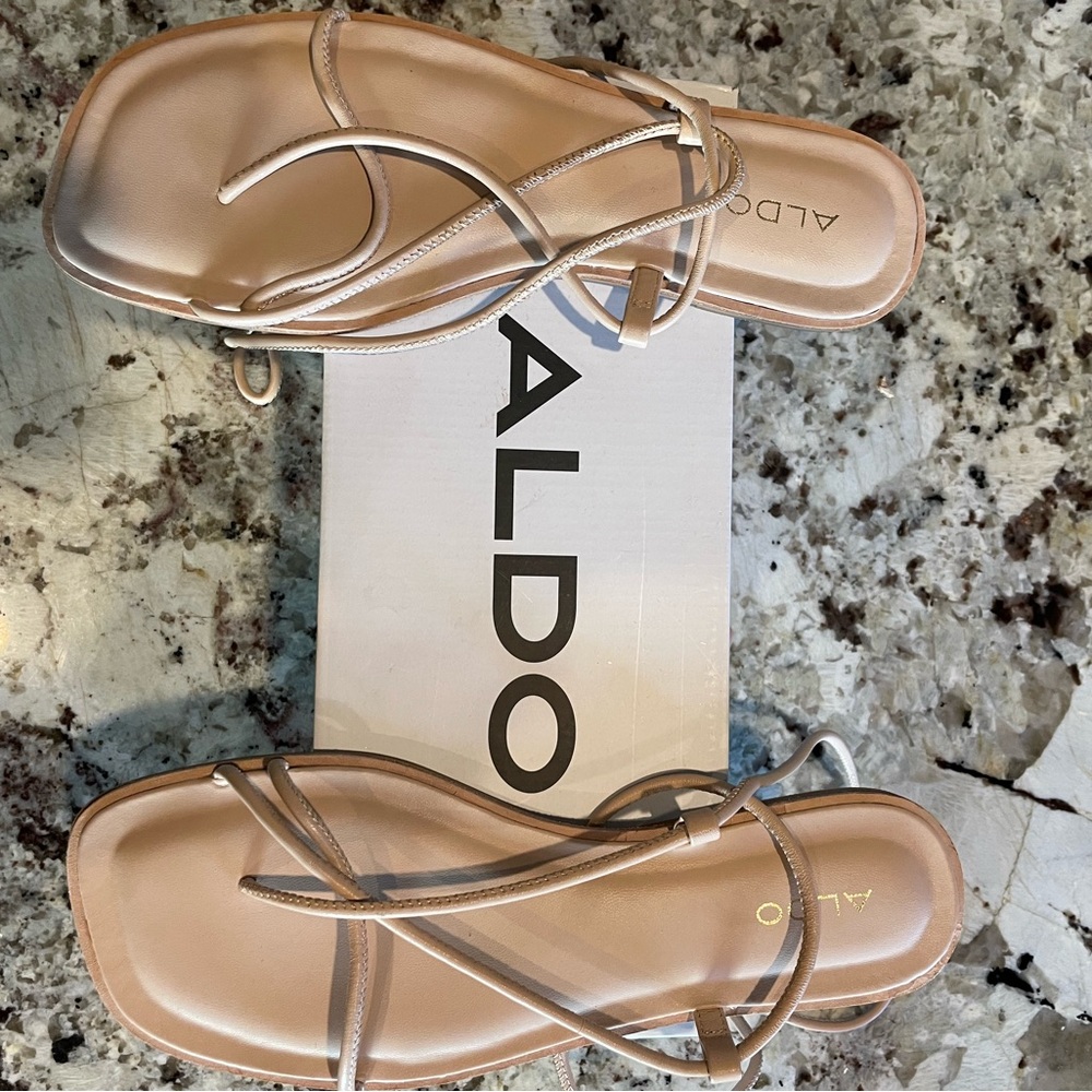 ALDO Women's Tan Strappy Sandals